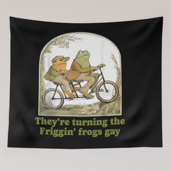 Item preview, Funny Frog Couple Bicycle Ride Gay Humor designed and sold by BuncoHearas.