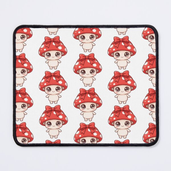 Item preview, Cute mushroom with red bow designed and sold by priyankajustine.