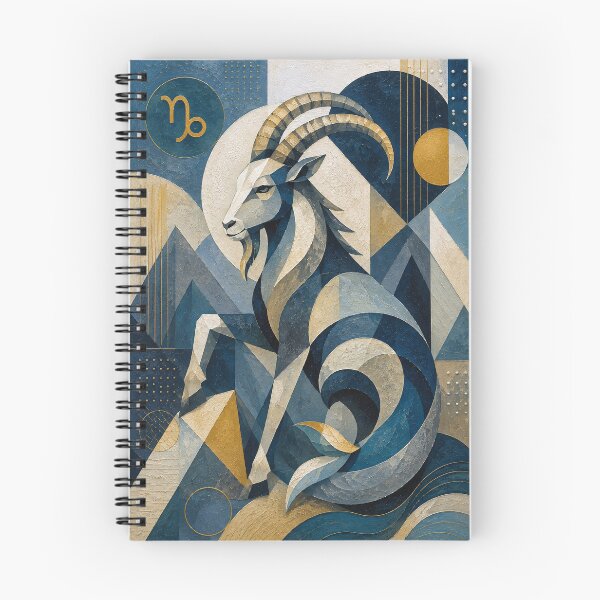 Item preview, Capricorn Painting – Mystic Zodiac Goat Artwork designed and sold by GalleryKauffeld.