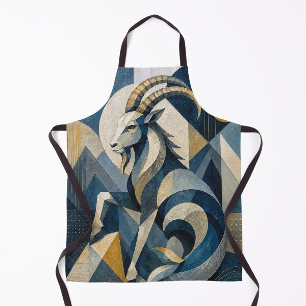Item preview, Capricorn Painting – Mystic Zodiac Goat Artwork designed and sold by GalleryKauffeld.
