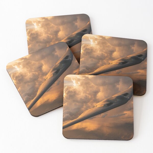 Item preview, B-2 Spirit Climbing Past Storm Cloud Sunset designed and sold by Airpower Art.