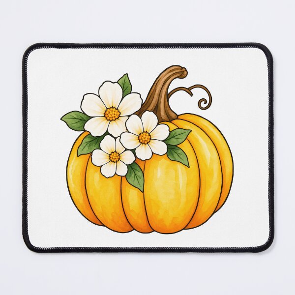 Item preview, Pumpkin with Flowers designed and sold by GraphicsClub.