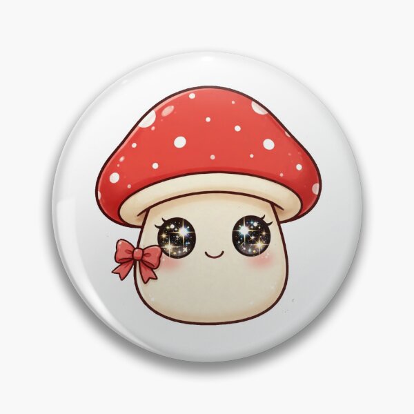 Item preview, Short Cute mushroom with red bow designed and sold by priyankajustine.
