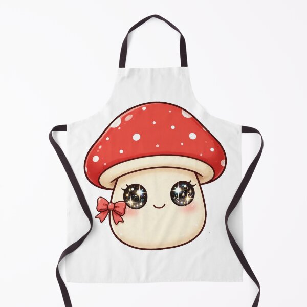 Item preview, Short Cute mushroom with red bow designed and sold by priyankajustine.