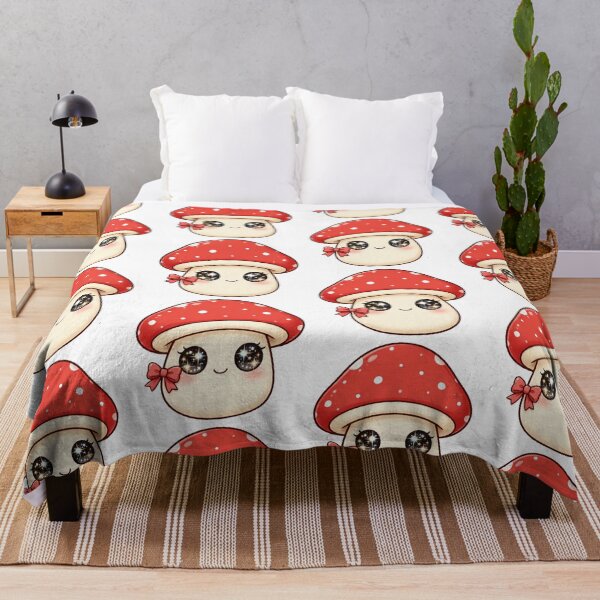 Item preview, Short Cute mushroom with red bow designed and sold by priyankajustine.