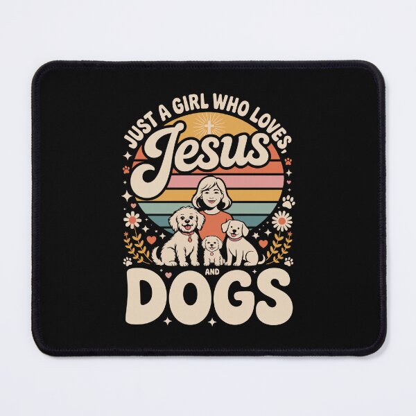 Item preview, JUST A GIRL WHO LOVES JESUS AND DOGS designed and sold by jkrphoto.