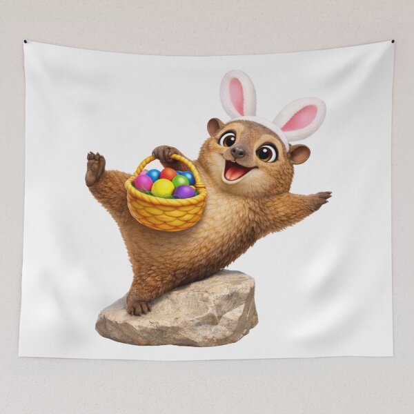 Item preview, Rock Hyrax Easter Basket designed and sold by Sillytoe.