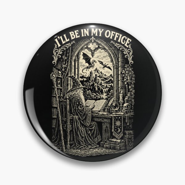 Item preview, I'll Be in My Office Funny Medieval Wizard designed and sold by andre-hollow.