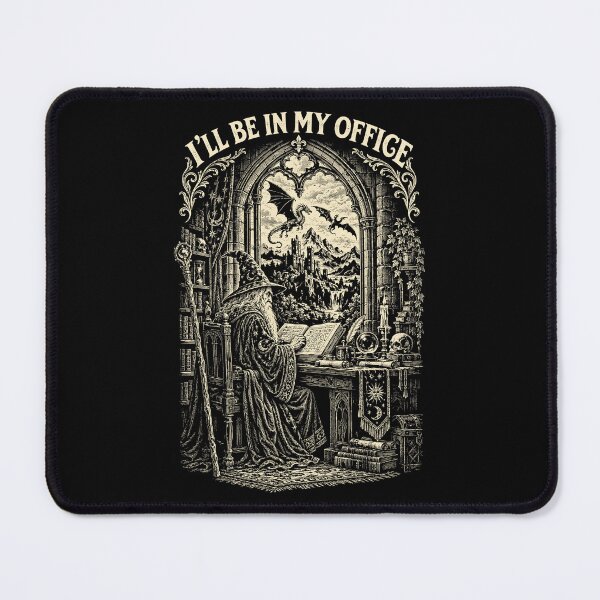 Item preview, I'll Be in My Office Funny Medieval Wizard designed and sold by andre-hollow.