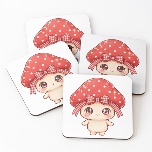 Item preview, Red and white mushroom with red pattern bow designed and sold by priyankajustine.