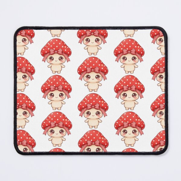 Item preview, Red and white mushroom with red pattern bow designed and sold by priyankajustine.