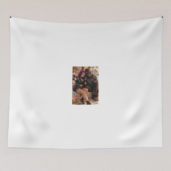 Item preview, Cathryne and a gorilla in tropical paradise designed and sold by CathryneDelamort.