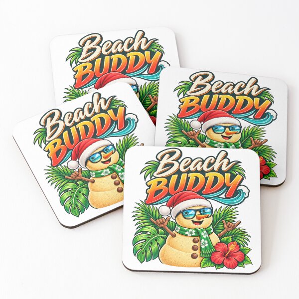 Item preview, Beach Buddy Tropical Christmas Snowman designed and sold by TrinovaCreates.