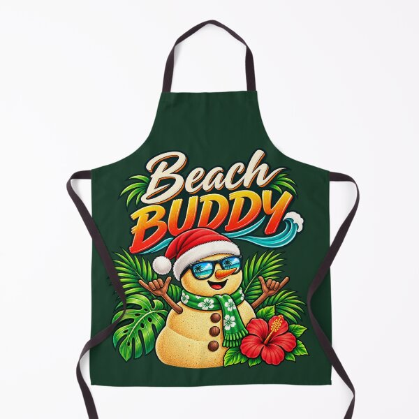 Item preview, Beach Buddy Tropical Christmas Snowman designed and sold by TrinovaCreates.