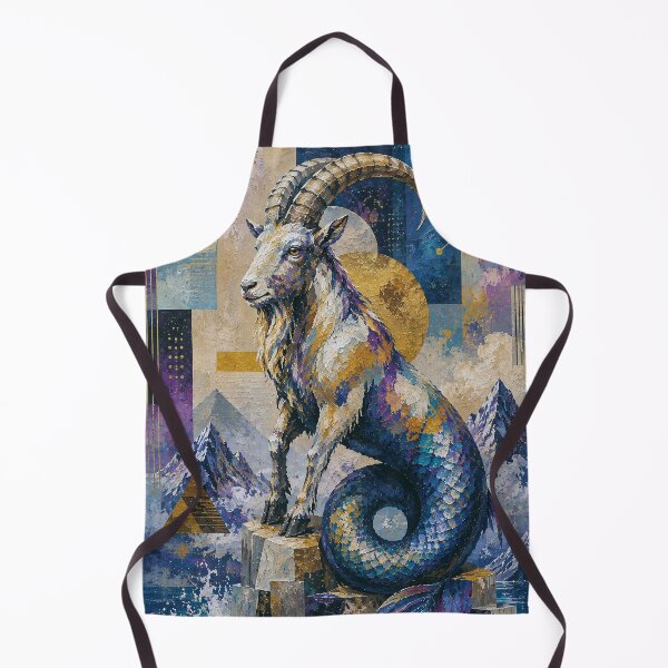 Item preview, Capricorn Zodiac Painting – Celestial Astrology Art designed and sold by GalleryKauffeld.