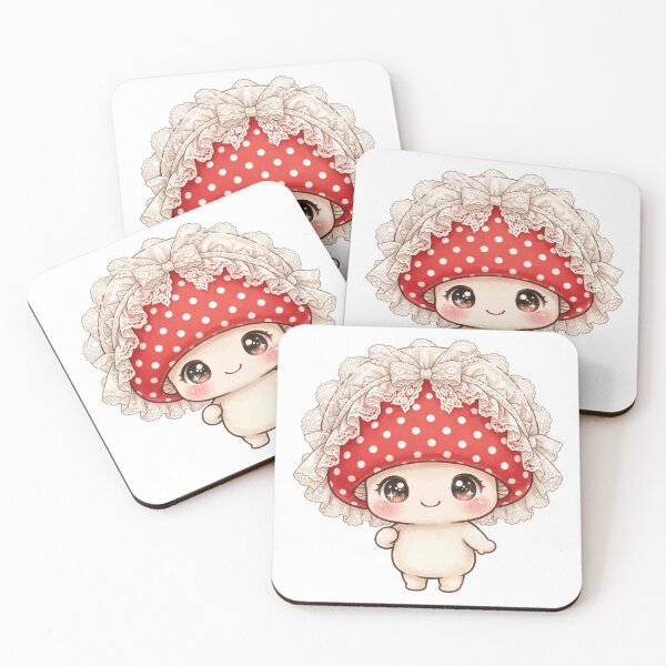 Item preview, Lace bonnet cute mushroom  designed and sold by priyankajustine.