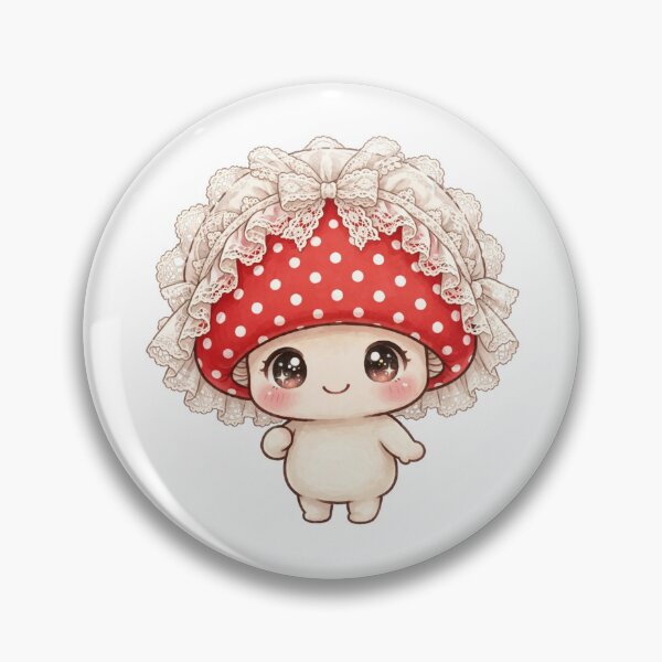 Item preview, Lace bonnet cute mushroom  designed and sold by priyankajustine.