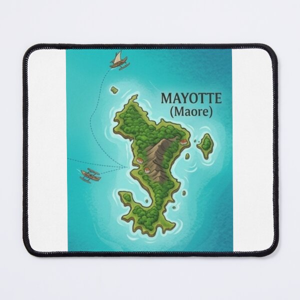 Item preview, Map of Mayotte (Mahoran) designed and sold by FoxinhoSoumaila.