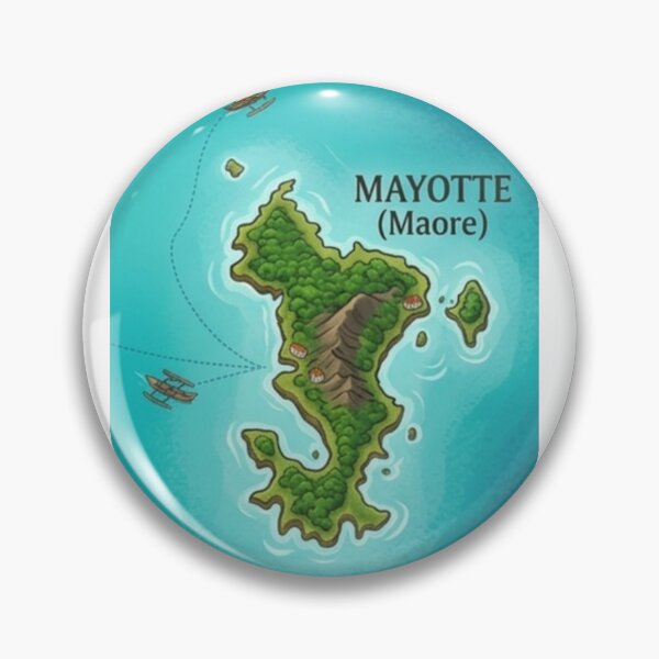 Item preview, Map of Mayotte (Mahoran) designed and sold by FoxinhoSoumaila.