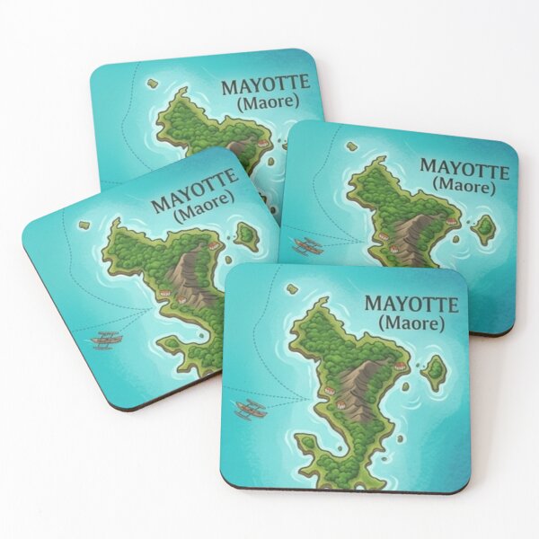 Item preview, Map of Mayotte (Mahoran) designed and sold by FoxinhoSoumaila.