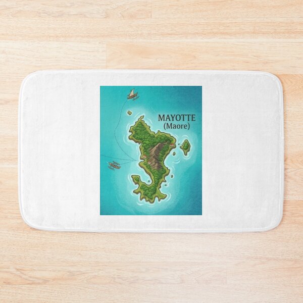 Item preview, Map of Mayotte (Mahoran) designed and sold by FoxinhoSoumaila.