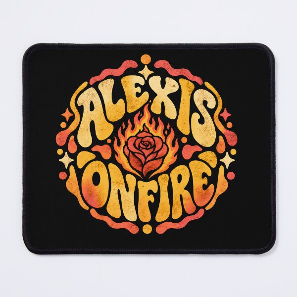 Item preview, Alexisonfire Psychedelic Flaming Rose Design designed and sold by JMS-Artvintage.