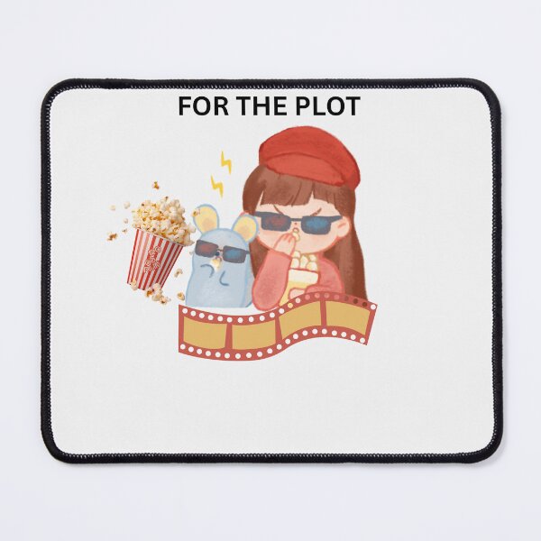 Item preview, I’m Just Here for the Plot Funny Gen Z Movie Sticker designed and sold by TheDentalDoodle.