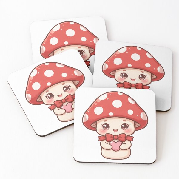 Item preview, Cute mushroom with red heart designed and sold by priyankajustine.