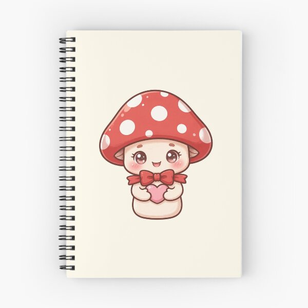 Item preview, Cute mushroom with red heart designed and sold by priyankajustine.