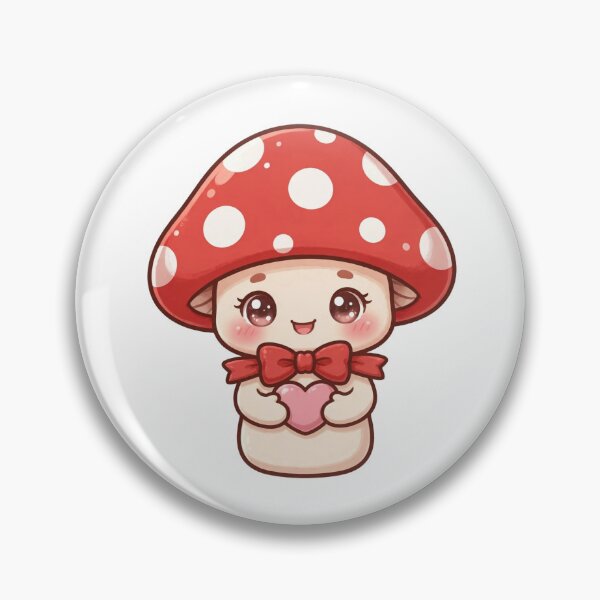 Item preview, Cute mushroom with red heart designed and sold by priyankajustine.