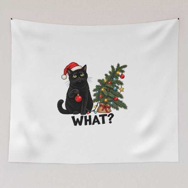 Item preview, Funny Black Cat Christmas designed and sold by MurillaJeremy.