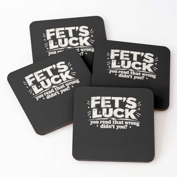 Item preview, Fets Luck You Read That Wrong Funny Mind Trick Typography Design designed and sold by YasuoShop.
