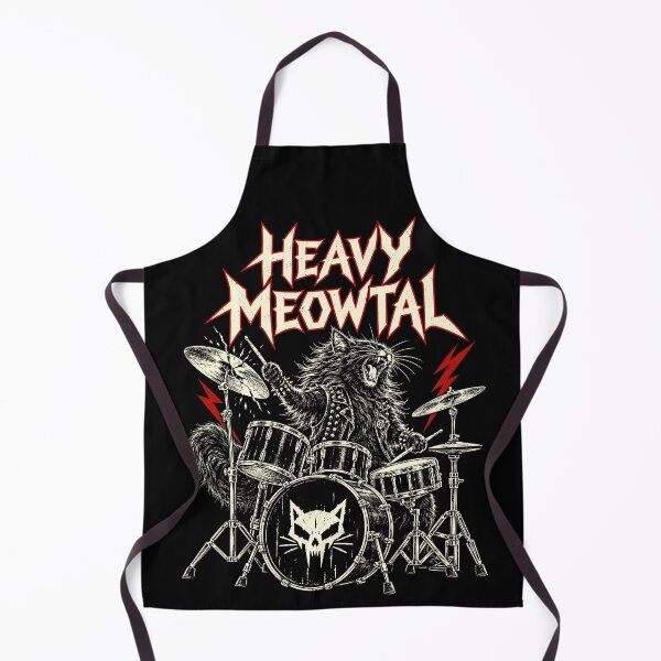 Item preview, Heavy Meowtal Funny Cat Rock and Roll Rock Music designed and sold by andre-hollow.