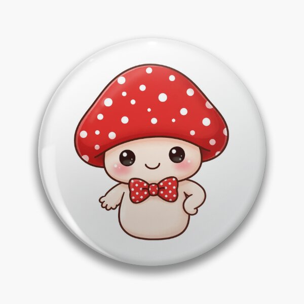 Item preview, Cute mushroom with red bow tie  designed and sold by priyankajustine.