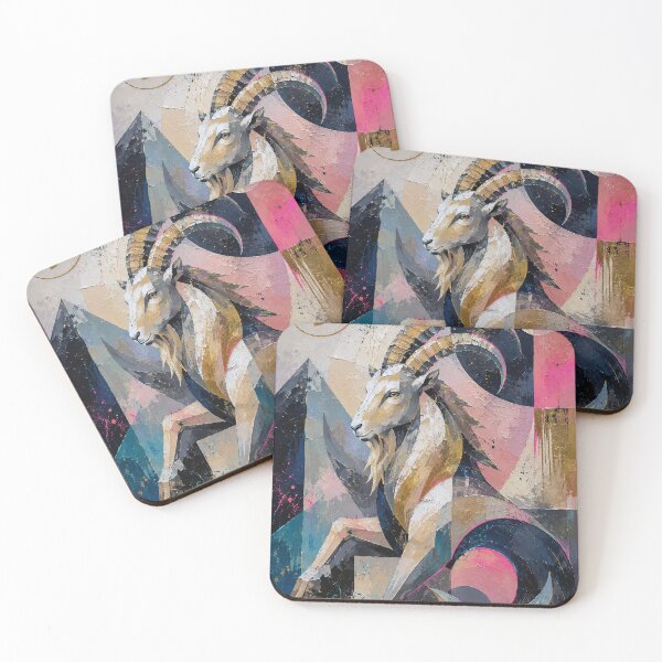 Item preview, Capricorn Zodiac Painting – Celestial Astrology Art designed and sold by GalleryKauffeld.