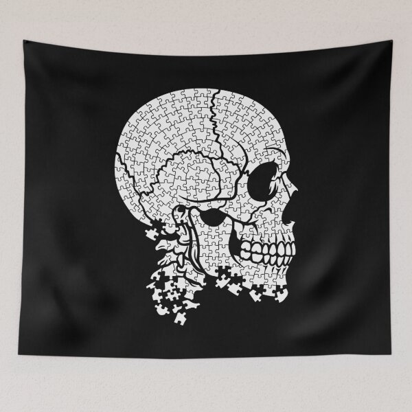 Item preview, Skull Jigsaw Puzzle Lover Puzzling Pieces Puzzler Halloween designed and sold by GrandeDuc.