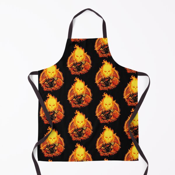 Item preview, Flaming Skull Fiery Rider Pentagram Hellfire Biker Design designed and sold by YasuoShop.
