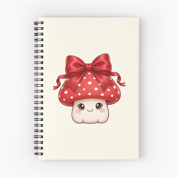 Item preview, Cute mushroom with red ribbon designed and sold by priyankajustine.