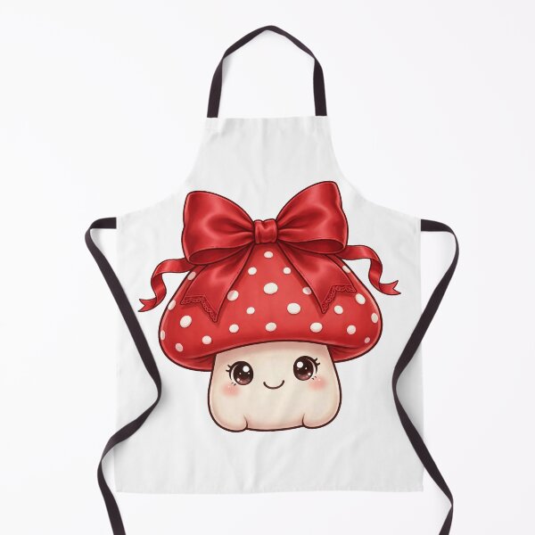 Item preview, Cute mushroom with red ribbon designed and sold by priyankajustine.