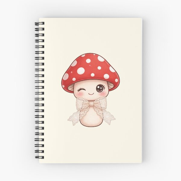 Item preview, Winking mushroom with lace ribbon designed and sold by priyankajustine.