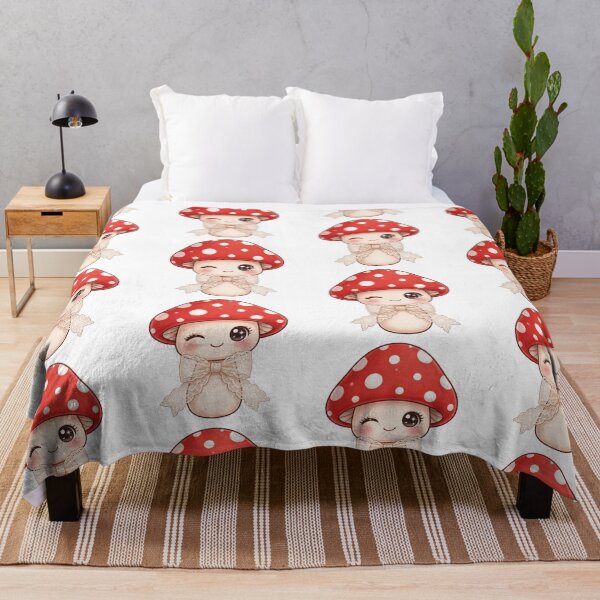 Item preview, Winking mushroom with lace ribbon designed and sold by priyankajustine.
