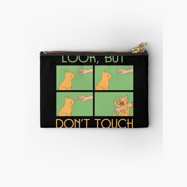 Item preview, Look, But Don’t Touch | Funny Orange Cat Petting Comic designed and sold by Nobody Shadow Art.