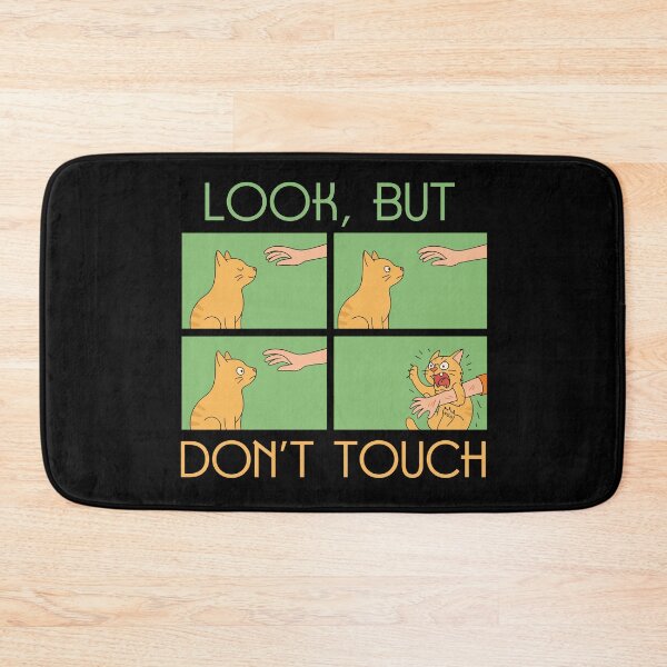 Item preview, Look, But Don’t Touch | Funny Orange Cat Petting Comic designed and sold by Nobody Shadow Art.