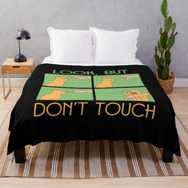 Item preview, Look, But Don’t Touch | Funny Orange Cat Petting Comic designed and sold by Nobody Shadow Art.