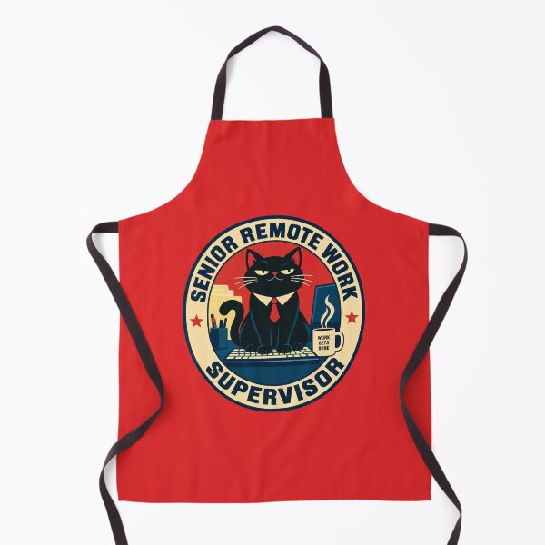 Item preview, Remote Work Supervisor Black Cat designed and sold by KAYJAY DESIGNS.