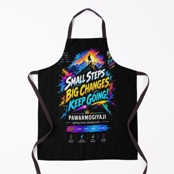 Item preview, Small Steps Big Changes Keep Going Neon Typography Art designed and sold by Pawar1999.