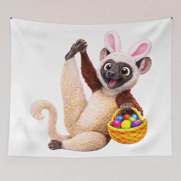 Item preview, Sifaka Easter Basket designed and sold by Sillytoe.