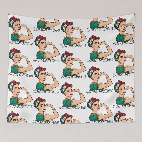 Item preview, Mexican Girl Unbreakable Strong Woman Mexico Flag Bandana Hispanic Heritage designed and sold by colson-breen.