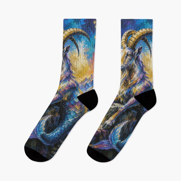 Item preview, Capricorn Zodiac Painting – Celestial Astrology Art designed and sold by GalleryKauffeld.