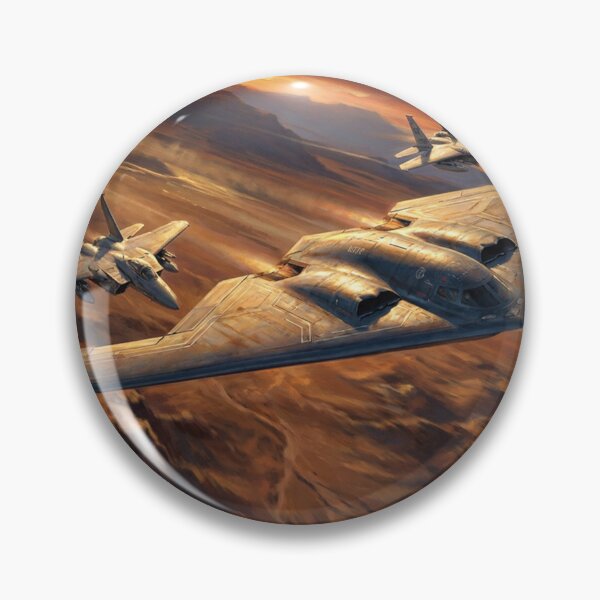 Item preview, Stealth Bomber and F-15 Escort Desert Sunset designed and sold by Airpower Art.